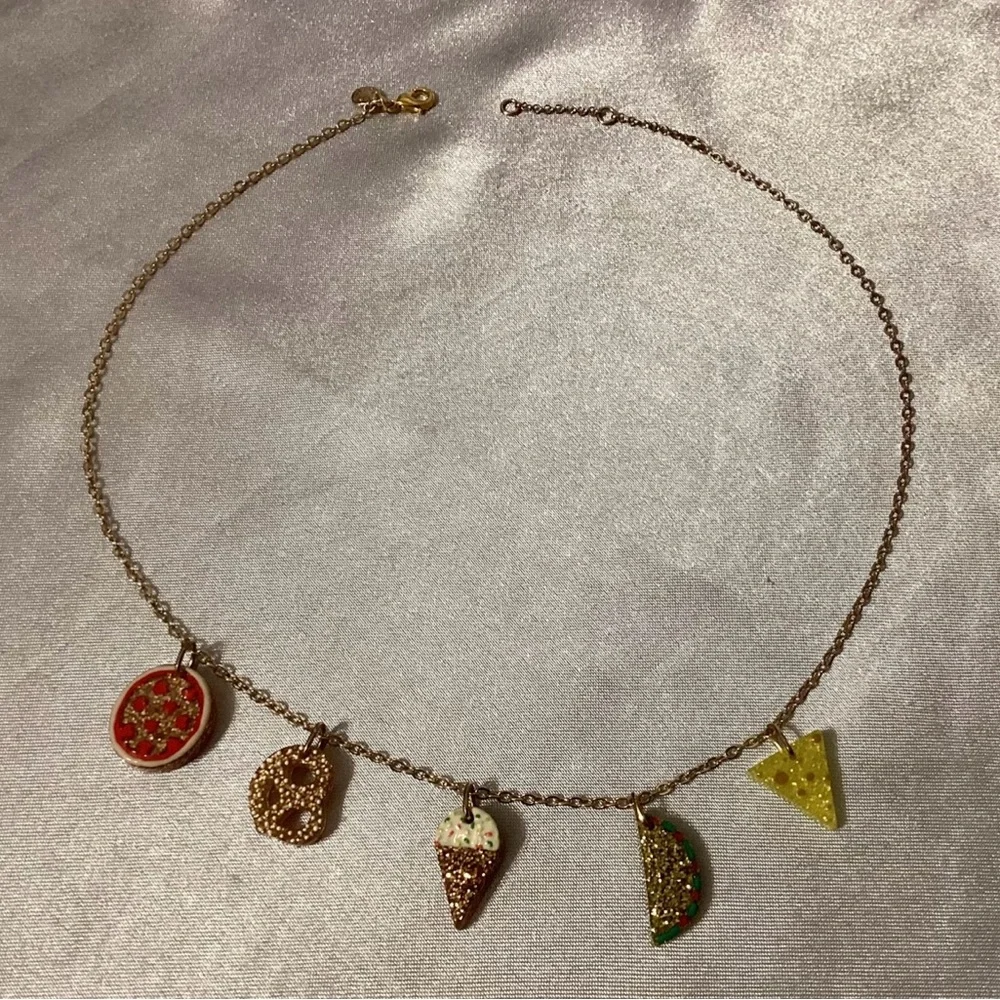 J Crew “Crew Cuts” Foodie Charm Necklace - Picture 1 of 3